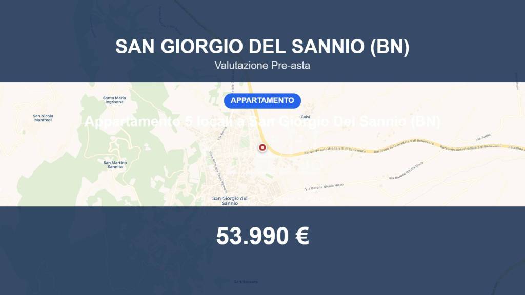 appartamento in vendita a San Giorgio del Sannio in zona Ginestra