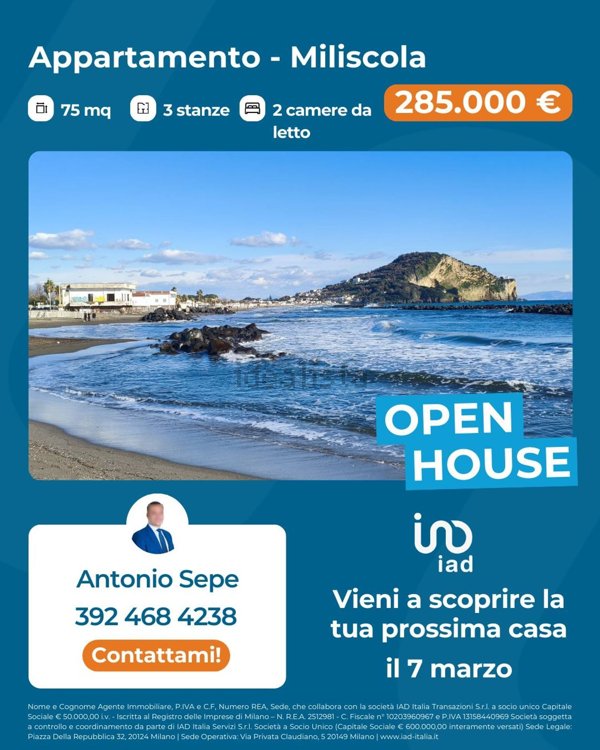 appartamento in vendita a Bacoli in zona Miliscola