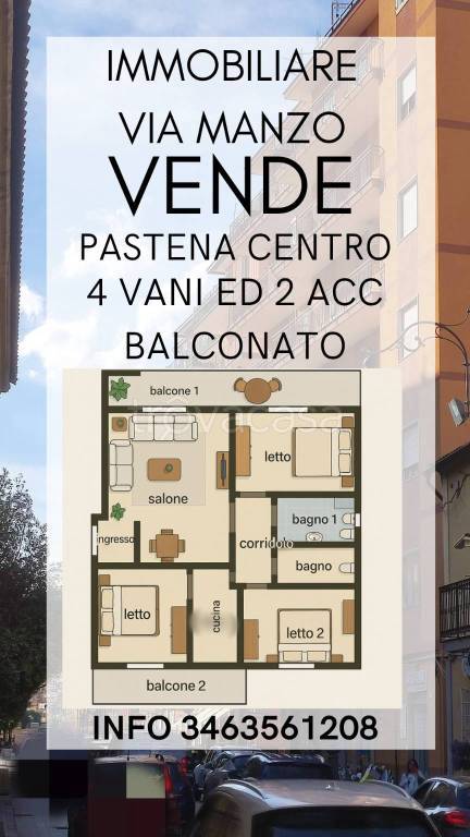 appartamento in vendita a Brusciano in zona Pastena