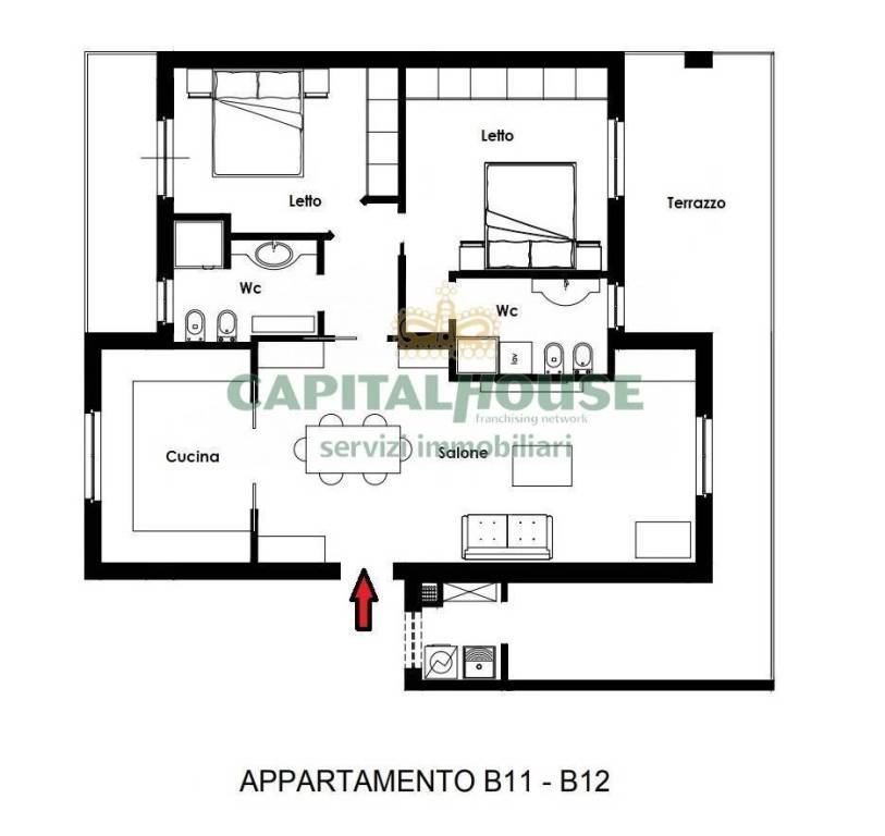 appartamento in vendita a Casamarciano