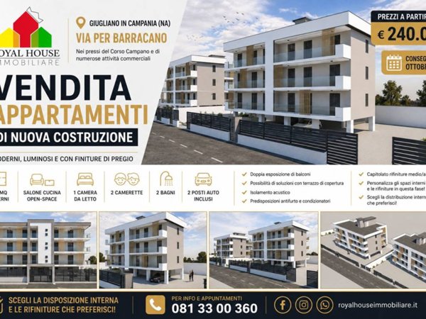 appartamento in vendita a Giugliano in Campania