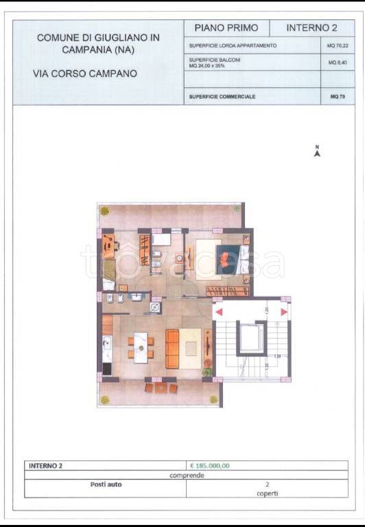 appartamento in vendita a Giugliano in Campania