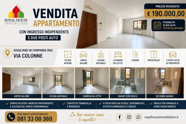 appartamento in vendita a Giugliano in Campania