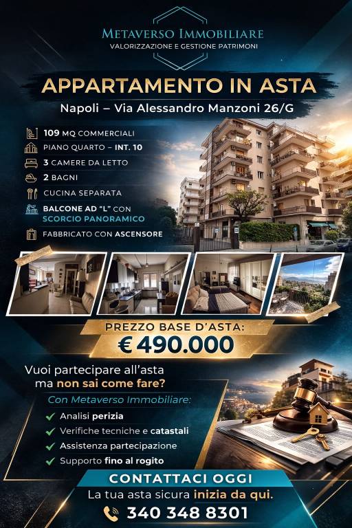 appartamento in vendita a Napoli in zona Posillipo