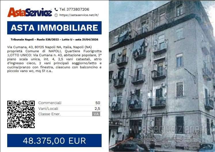 appartamento in vendita a Napoli in zona Fuorigrotta