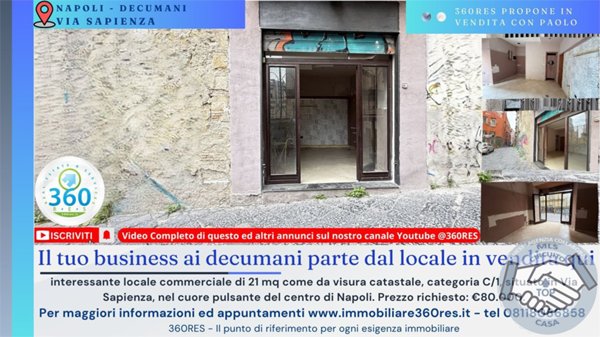 locale commerciale in vendita a Napoli in zona Mercato