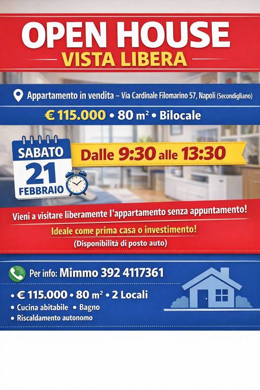 appartamento in vendita a Napoli in zona Secondigliano