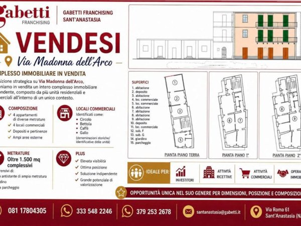 intera palazzina in vendita a Sant'Anastasia