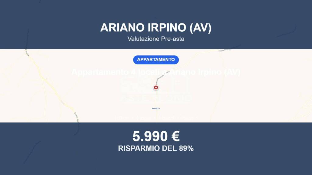 appartamento in vendita ad Ariano Irpino in zona Orneta