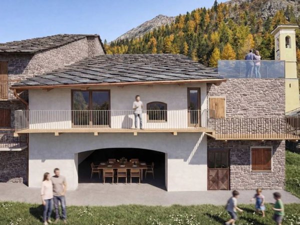 casa indipendente in vendita ad Acceglio in zona Saretto