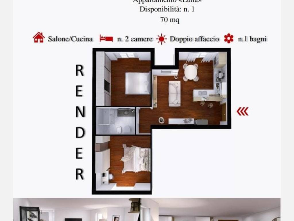 appartamento in vendita a Montemiletto