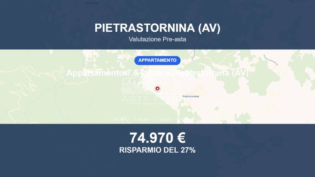 appartamento in vendita a Pietrastornina