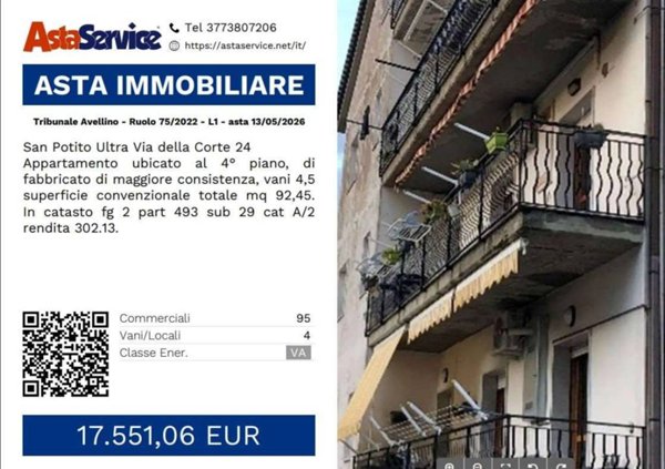 appartamento in vendita a San Potito Ultra