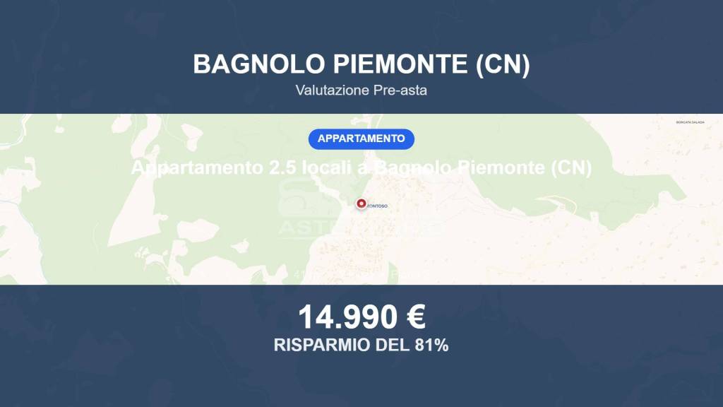 appartamento in vendita a Bagnolo Piemonte in zona Montoso
