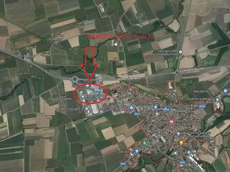 terreno industriale in vendita a Beinette