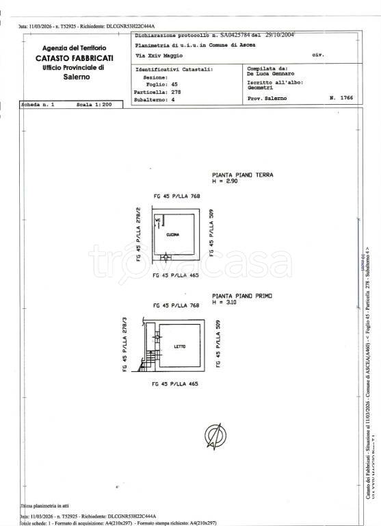 appartamento in vendita ad Ascea in zona Stanpella