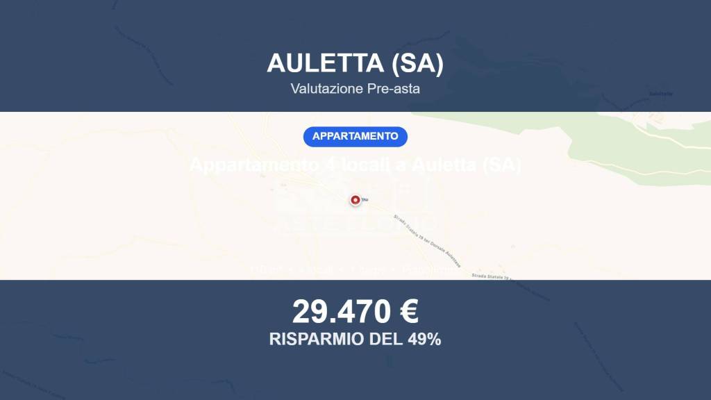 appartamento in vendita ad Auletta in zona Mattina
