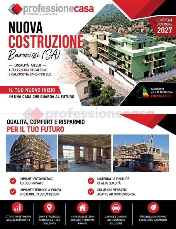 appartamento in vendita a Baronissi in zona Antessano