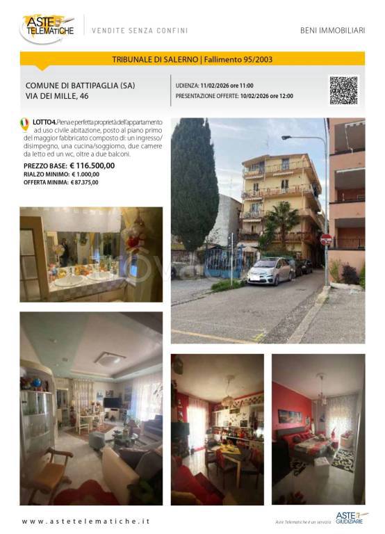 appartamento in vendita a Battipaglia