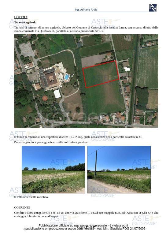 terreno agricolo in vendita a Capaccio Paestum