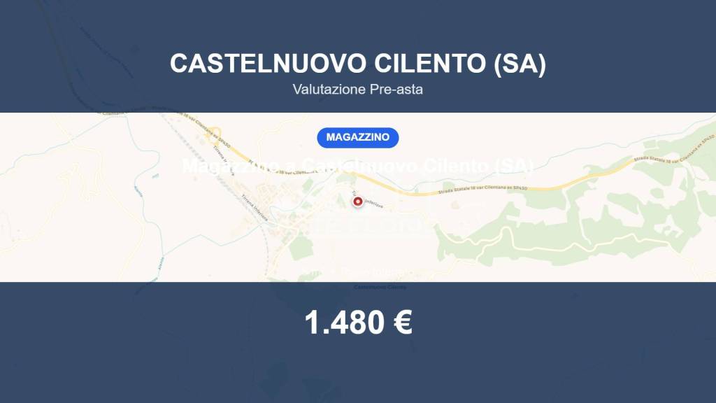 locale commerciale in vendita a Castelnuovo Cilento