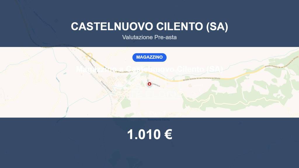 locale commerciale in vendita a Castelnuovo Cilento