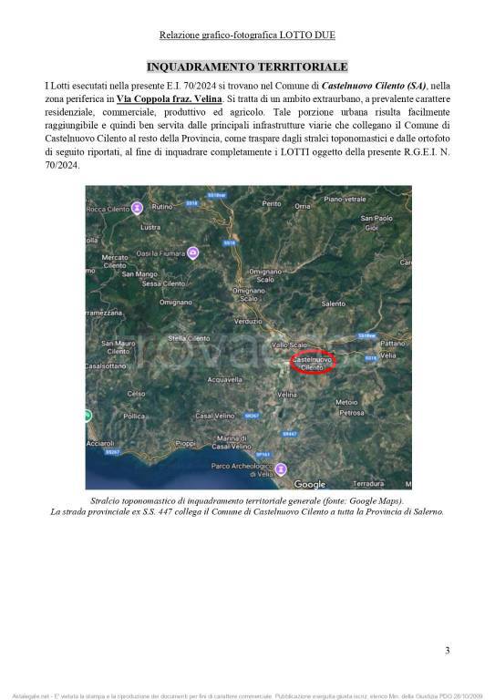 terreno agricolo in vendita a Castelnuovo Cilento in zona Velina