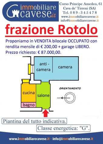 appartamento in vendita a Cava de' Tirreni in zona Rotolo