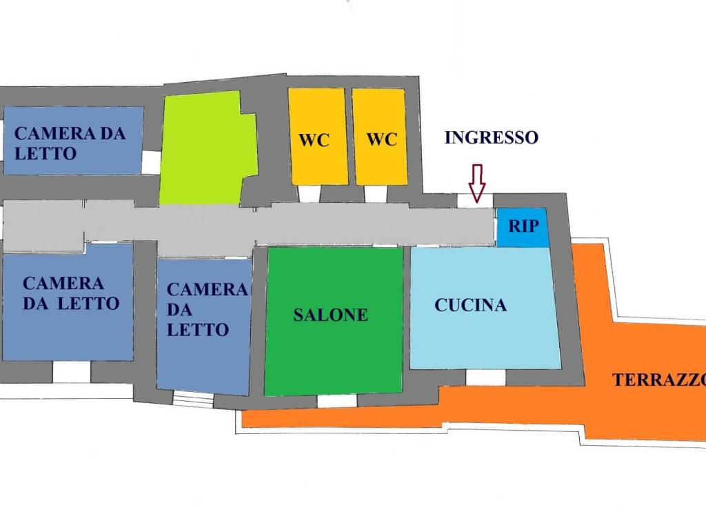 appartamento in vendita a Cava de' Tirreni in zona Pregiato