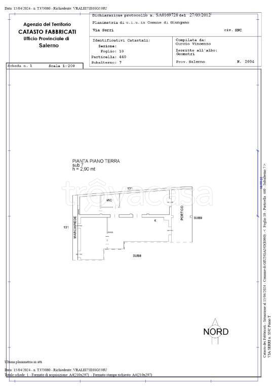 appartamento in vendita a Giungano