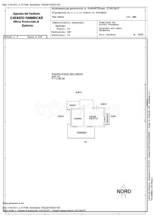 appartamento in vendita a Giungano