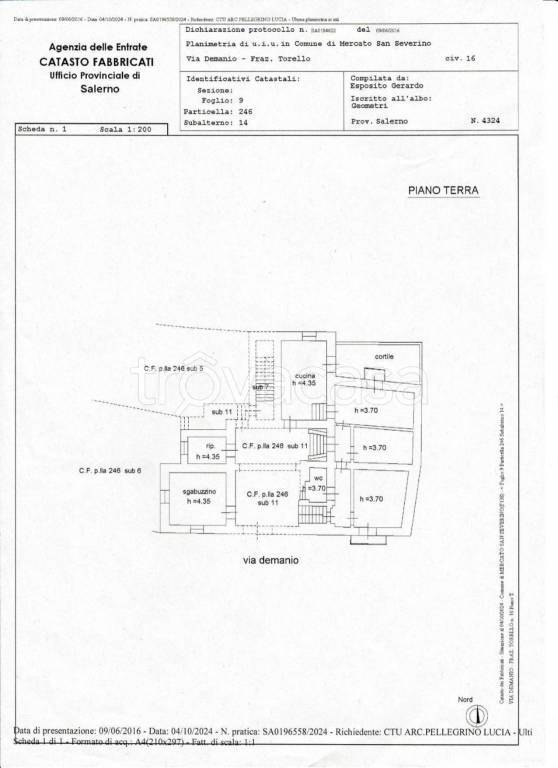 appartamento in vendita a Mercato San Severino in zona Carifi/Torello