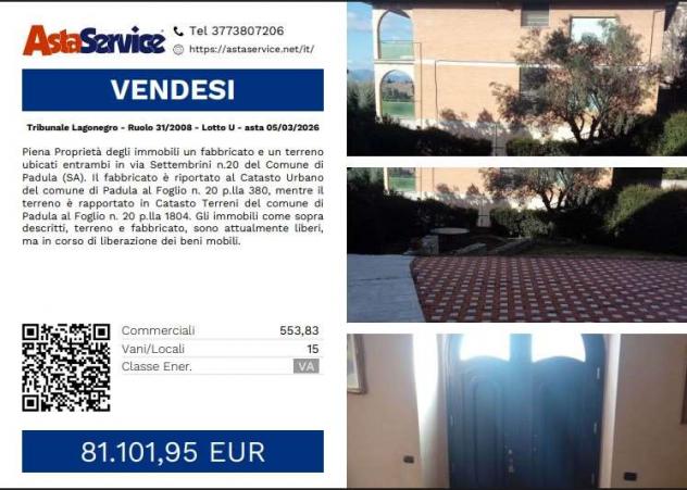 terreno edificabile in vendita a Padula