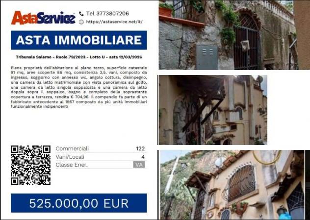 appartamento in vendita a Positano