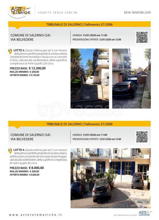 quadrivano in vendita a Salerno in zona Mercatello