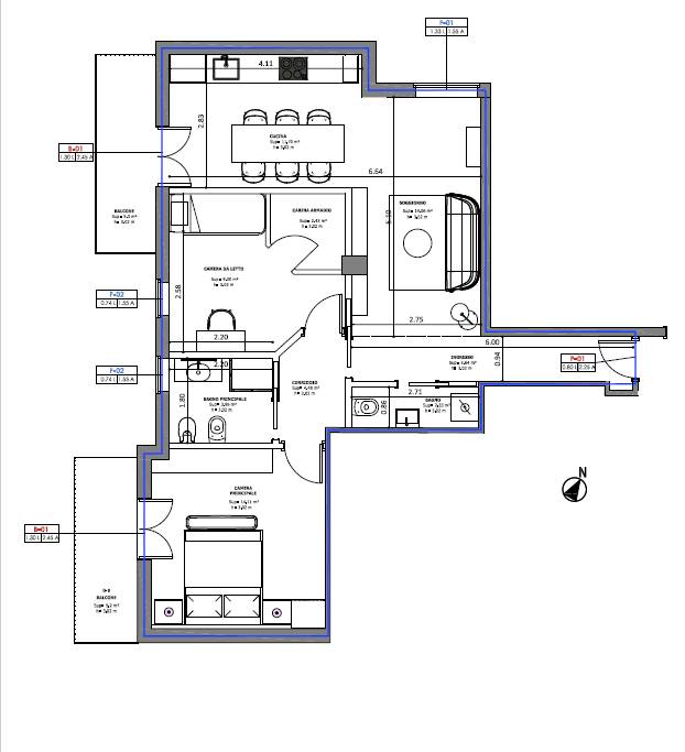 appartamento in vendita a Salerno in zona Pastena