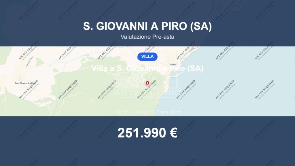 casa indipendente in vendita a San Giovanni a Piro in zona Scario