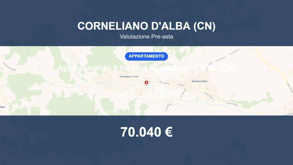 appartamento in vendita a Corneliano d'Alba