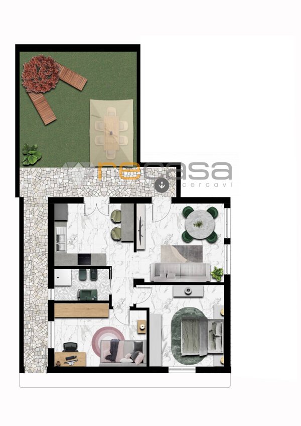 appartamento in vendita a Bellizzi in zona Bivio Pratole