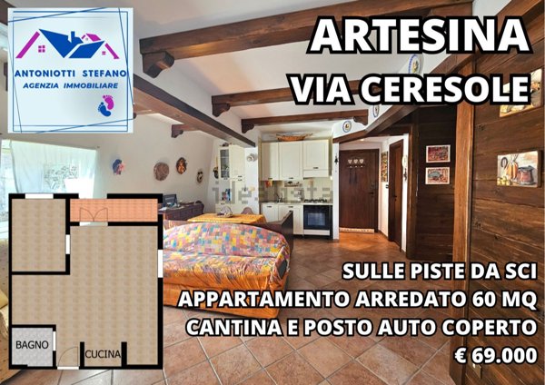 appartamento in vendita a Frabosa Sottana in zona Artesina